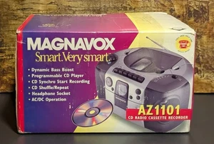 Philips Magnavox AZ1101 CD Radio Cassette Recorder Boombox - New Open Box - Picture 1 of 12