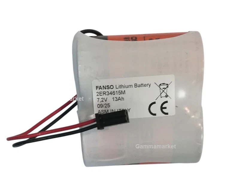 FANSO Batteria Litio 7,2V 13AH per Intelligent Beghelli centrale