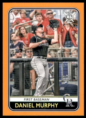 2020 Topps Big League Orange #165 Daniel Murphy - BB - Imagem 1 de 2