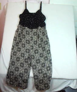 Torrid Damen gesmokter Gaze weites Bein bauchfreier Overall Spaghettiträger Größe 4X schwarz - Bild 1 von 13