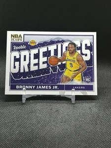 2024-25 Hoops Winter Rookie Greetings Bronny James Jr. #6 Rookie Lakers 🔥🏀🔥 - Picture 1 of 2