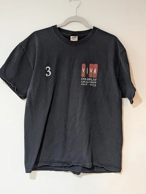 2008-09 COLDPLAY "LA VIDA" Local Crew 2 Concert Tour (XL) T-Shirt CHRIS MARTIN - Image 1 of 4