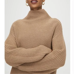 Wilfred hellbrauner Montpellier Pullover mit Stehkragen Merinowolle Größe XS - Bild 1 von 6