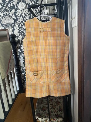 Mameluco naranja vintage años 70 Miss Q por Jeff Richards niñas talla 5Y retro niños Foto 1 de 4