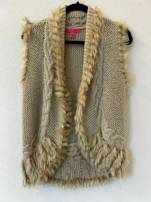 Chaleco de piel sintética Lilly Pulitzer Torini (M) jaspeado con leche metálico - ¡Excelente! Foto 1 de 4