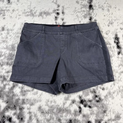 Spanx Twill Stretch Shorts Womens Size Extra Large Gray Stretch Comfort - Image 1 of 4