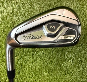 *Nice* Titleist T300 Single 7 Iron Left Hand | AMT Red R300 Regular - Picture 1 of 13