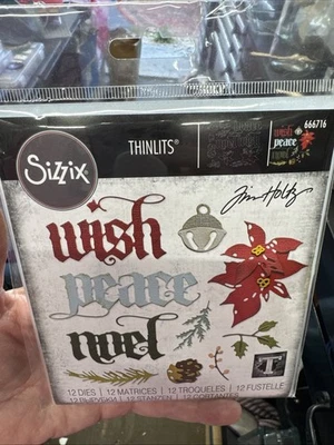 *NIB*Tim Holtz Sizzix Thinlits Die ~ VAULT HOLIDAY CLASSIC ~ 666716 - Image 1 of 2