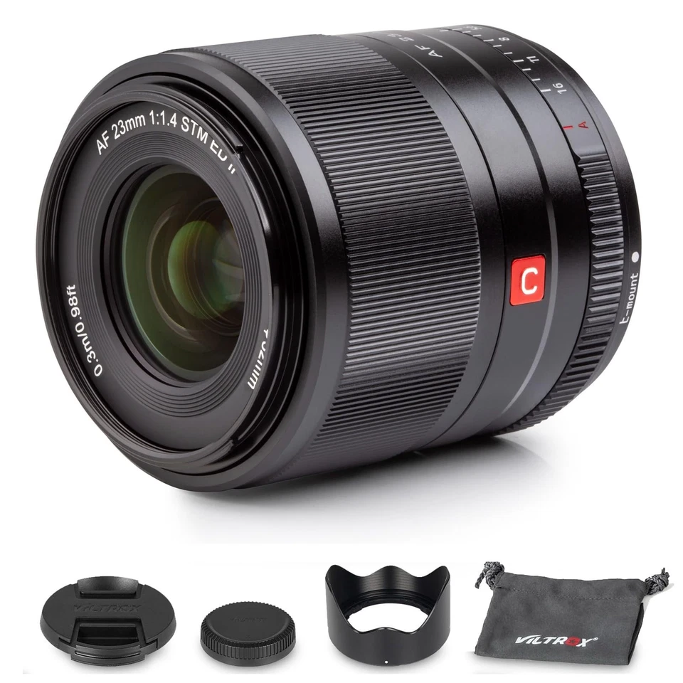 VILTROX 23mm F1.4 E Lens, Large Aperture STM APS-C Autofocus Lens for Sony E-Mou - Image 1 of 4