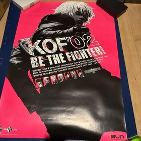 KOF 2002 Arcade Poster SNK Neo Geo B1 Size Collectible Used