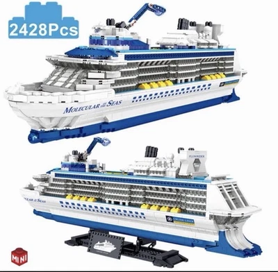 Royal Caribbean Cruise Ship Building Block Set Quantum Class Northstar Flowrider - Image 1 of 3