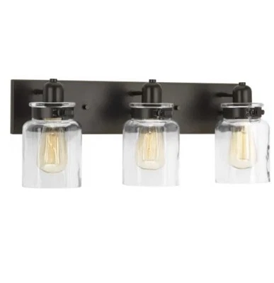"Tocador de baño Progress Lighting Calhoun 22"" 3 luces, estilo granja, P300047-020" Foto 1 de 4