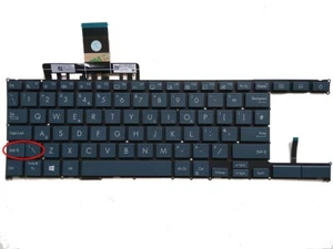 UK Backlit Keyboard for Asus ZenBook Duo 14 UX482EA UX482EG UX482E UX482EAR - Picture 1 of 4