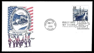 USA, SCOTT # 3183-F, ARTMASTER FDC COVER - THE PANAMA CANAL, BOAT, YEAR 1998 - Picture 1 of 2