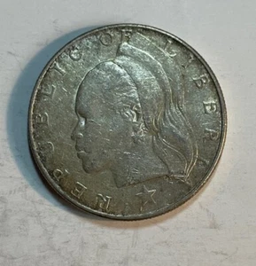 Liberia - 1962 (earlier coin) Silver Dollar - Popular - Picture 1 of 5