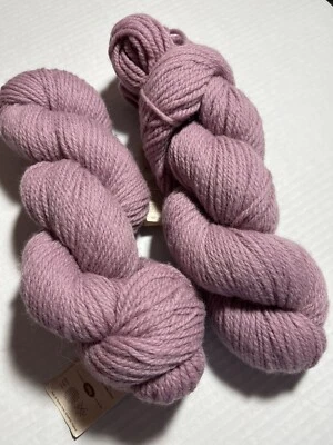New 2 Skeins Of Magpie 💯 Wool Yarn 100 Gram Weight Made In England.  Lilac... - Image 1 of 3