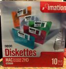 Disquettes Imation NEON Color MAC PC 3-1/2" étui dur 10 pièces 1,40 Mo 2 HD disquette États-Unis
