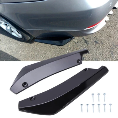 For Toyota Highlander Rear Bumper lip Spoiler Splitter Diffuser Glossy Black Foto 1 de 4