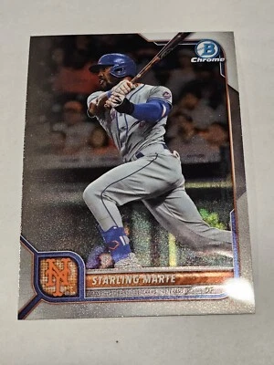 2022 Bowman Chrome #97 Starling Marte New York Mets - Image 1 of 2