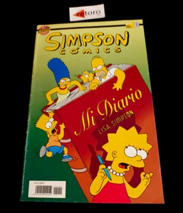 COMIC SIMPSON Num 9 Mi Diario Lisa Simpson Barney Gumble Num 1 Español Bongo - Picture 1 of 2