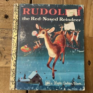1975 Kleines Goldenes Buch Rudolph das rotnasige Rentier 331 GUT - Bild 1 von 4