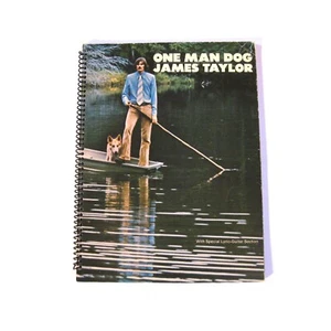 Libro encuadernado en espiral lírico música guitarra James Taylor One Man Dog de colección - Imagen 1 de 12