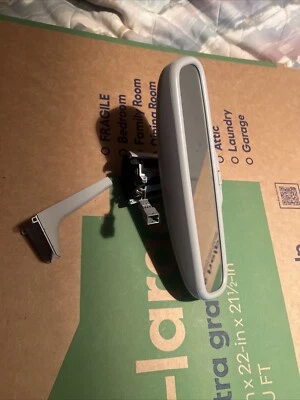 2006 TO 2010 AUDI A3 A4 A6 QUATTRO RS4 S4 REAR VIEW DIMMING MIRROR COMPASS GRAY - Image 1 of 4