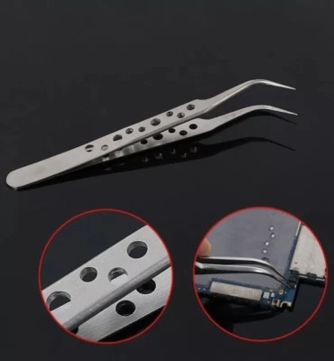 BAKU Ultra Precision Tweezers Stainless Steel Curved for Logic board repair bent - Изображение 1 из 4