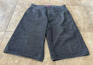 Rocawear pantaloncino uomo taglia 36 denim vestibilità originale nero cotone street wear - Foto 1 di 5