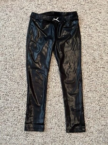 Pink Chicken Faux Leather Leggings Size 6 EUC - Picture 1 of 3