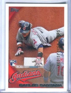 Carlos Santana 2010 Topps Update Rookie Card Buyback Gold Rediscover Stamp SSP - Picture 1 of 2