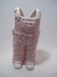 Krankenschwester Deko Figur Overall Hosenform rosa 8,5" Vintage Kinder Kleidung - Bild 1 von 5