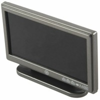 Dollhouse Miniature Widescreen Flat Panel LCD TV with Remote Gray Y2O2