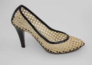 Emporio Armani Satin Basket Weave Woven Pumps, EU 37.5, US 7.5, UK 4.5 - Picture 1 of 9