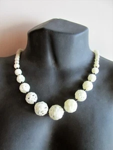 COLLAR Checo De Colección Cuentas de Vidrio Gablonz Perfecto Estado Años 1930 Retro Raro - Imagen 1 de 9
