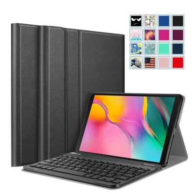 Capa fina suporte com teclado Bluetooth para Samsung Galaxy Tab A 10.1 2019 - Imagem 1 de 4