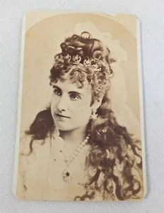 Foto antigua victoriana de la actriz Adelaida Neilson en CDV de colección - Imagen 1 de 2