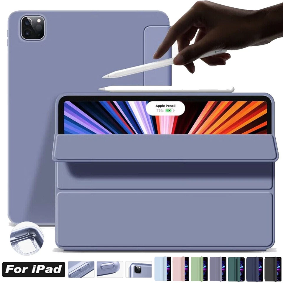 For iPad 5/6/7/8/9/10th Generation Air 4 5th Pro 11 Mini Smart Case Stand Cover - Image 1 of 4
