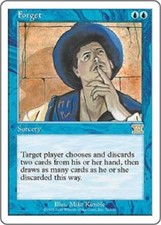1x Forget 6ED Classic Sixth Edition Magic the Gathering card MTG Commander