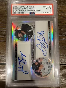 2022 Topps Chrome Dual Auto /25 Gavin Sheets Jake Burger PSA 9 Rookie RC - Picture 1 of 2