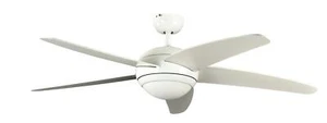 Softly Ceiling Fan with Remote Control With Light White 132 CM - Picture 1 of 1