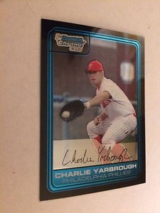 2006 Bowman Chrome Draft Draft Picks #15 - Charlie Yarbrough - Philadelphia Phil