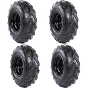 2/4 Set 145/70-6 Tires Wheel Rim for ATV Quad Go Kart Golf Cart 70cc 110cc 125cc - Picture 1 of 9