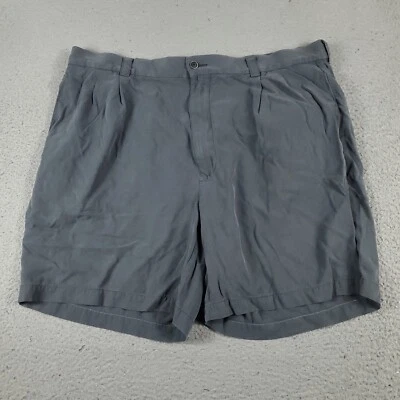 Tommy Bahama Shorts Mens Size 38 Gray Silk Casual Pleated Chino — 第 1/4 张图片