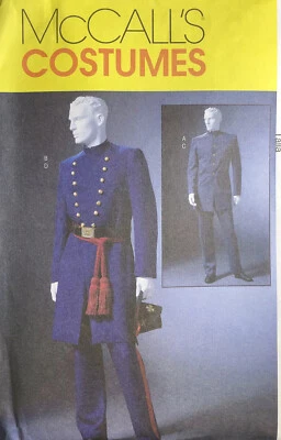 McCall's Sewing Pattern M4745 Men's Civil War Costume Size SM Med Lrg Uncut FF - Image 1 of 2