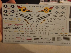 1/72 F-14D Tomcat Decals - Tomcatters 04392-0240 - Picture 1 of 1