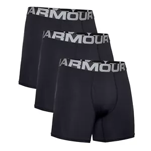 MEN 3-Pack Under Armour Charged Cotton 6in Boxer-BNWT - Picture 1 of 8