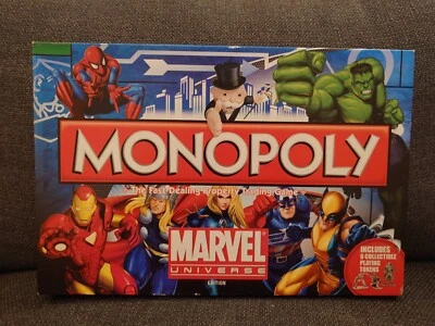 Monopoly Marvel Universe Edition Board Game HASBRO 2011 - Image 1 of 4
