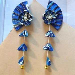 1 Pair Japanese Sakura Hair Clip Kanzashi Tassel Hairpin Headdress Kimono - Picture 1 of 21