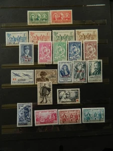 2318 FRENCH ALGERIA SEMI=POSTAL COLLECTION NH/LIGHTLY MOUNTED MINT - Picture 1 of 1
